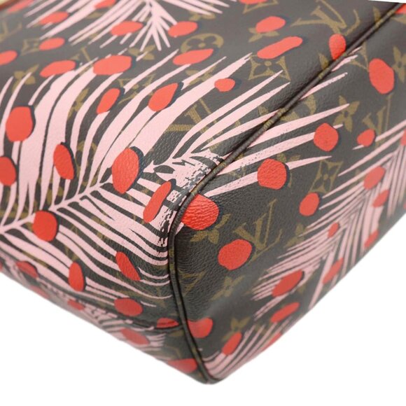 Louis Vuitton  Neverfull MM Jungle Dots Monogram Canvas Brown Tote Brown - Picture 8 of 15